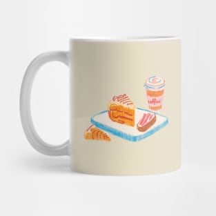 Powered by caffeine and cake Mug